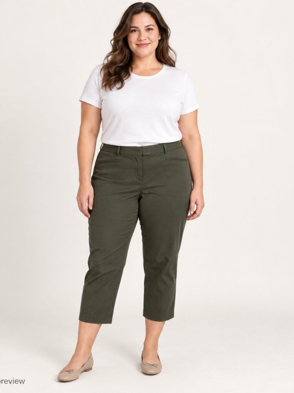 LOFT Olive Green Women's Pants